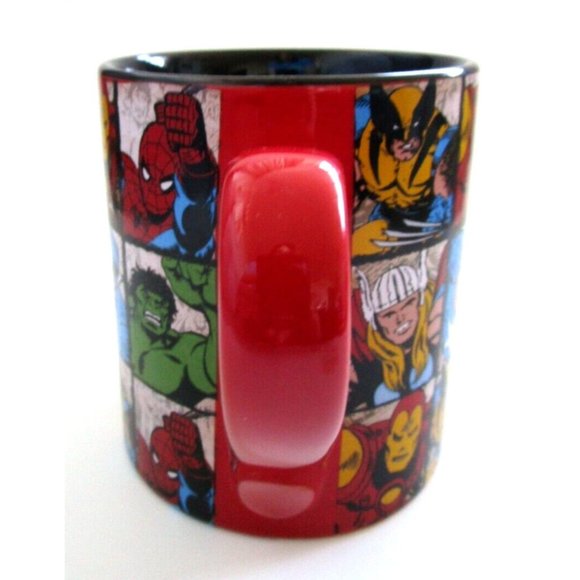 Marvel Comics Red/Black Coffee Mug - Avengers/Super Heroes - 2010 Official 14oz - Picture 4 of 8